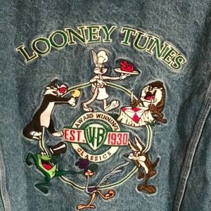 Warner Bros. Looney Tunes Hoodie Denim Jacket